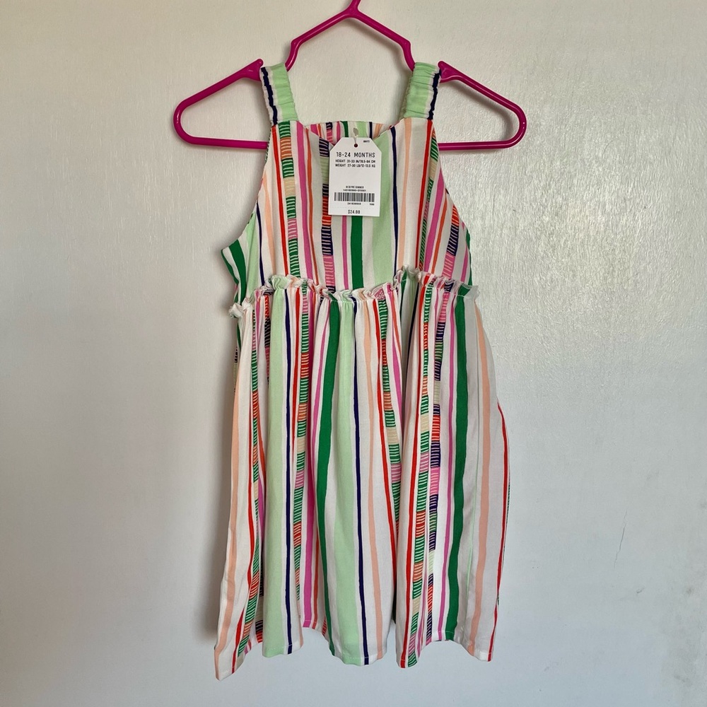 Crazy 8 A-Line Multicolor Baby Dress - Size 18-24 Months